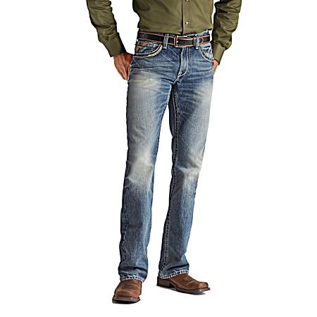 Men's M4 Coltrane Durango Light Wash Boot Cut Denim Jeans