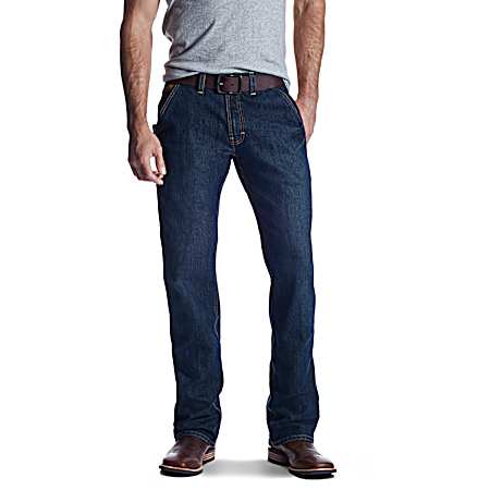 Men's Rebar M4 Distressed Workhorse Phantom Relaxed Fit Boot Cut Denim Jeans