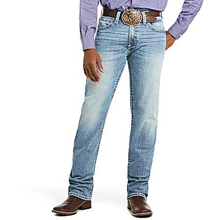 Men's M2 Stirling Shasta Slim Fit Low Rise Boot Cut Denim Jeans