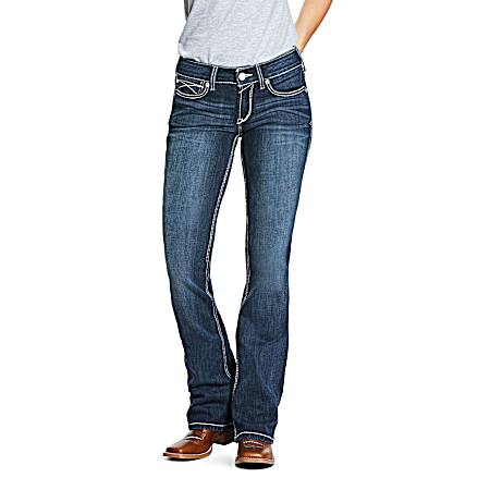 Women's R.E.A.L. Gemstone Arrow Fit Shayla Boot Cut Jeans
