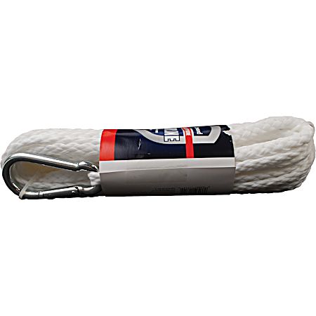 Hollow Braided Polypropylene Anchor Line w/ Hook