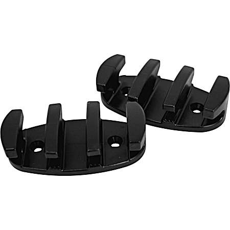 3.5 in Black Nylon Zig Zag Cleats - 2 Pk