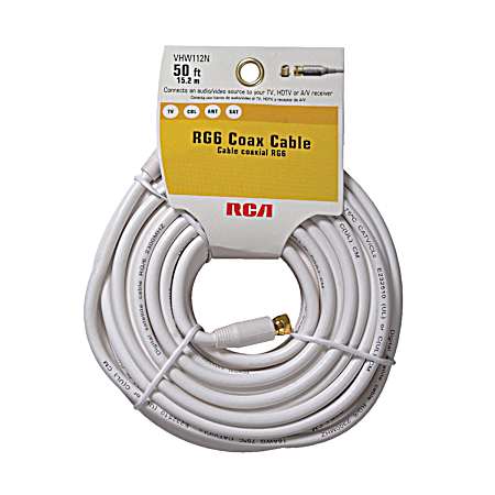RG6 White Coaxial Cable