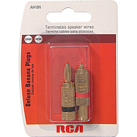 2 Pk. Deluxe Banana Plugs