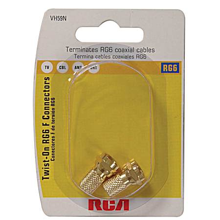 Twist-On RG6 F-Connectors