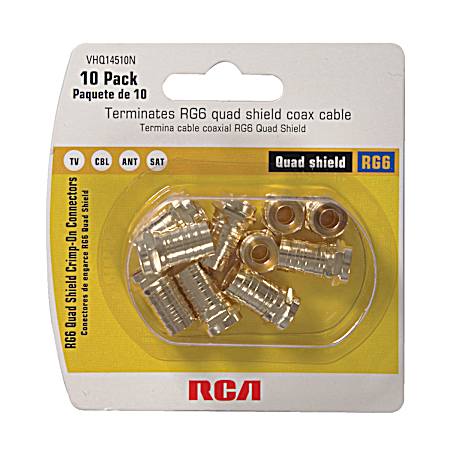 RG6 Quad Shield Crimp-On Connector