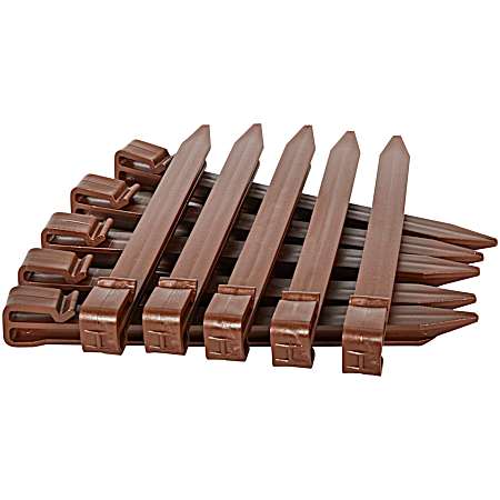 Brown Terrace Board Stake Kit - 10 Pk