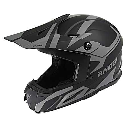 Adult Z7 MX Black & Grey Sport Helmet