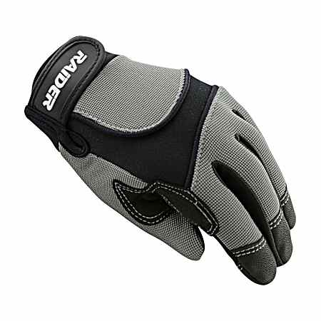Youth Silver/Black MX Gloves