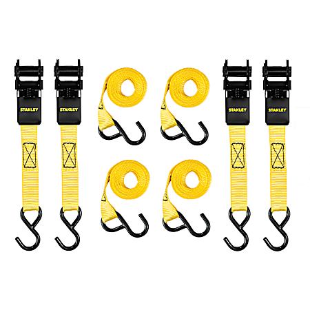 10 ft Ratchet Strap - 4 Pk