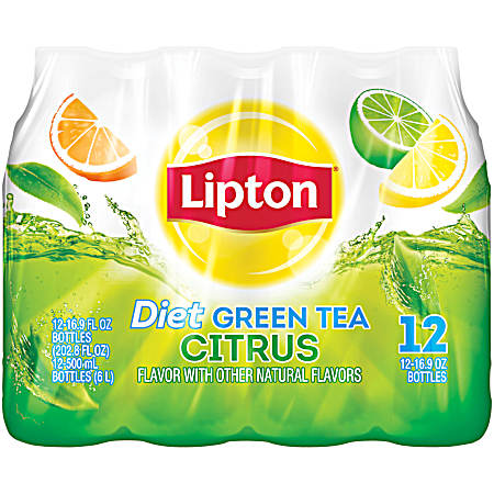 16.9 oz Diet Green Tea Citrus - 12 Pk