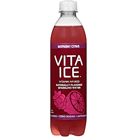 Vita Ice 17 oz Raspberry Citrus Sparkling Water