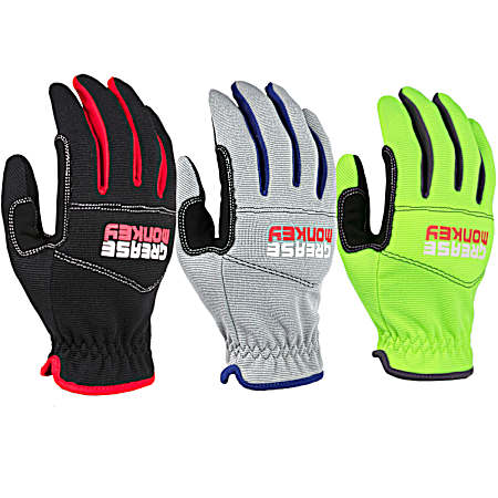 Mechanics Utility Gloves - 3 Pair