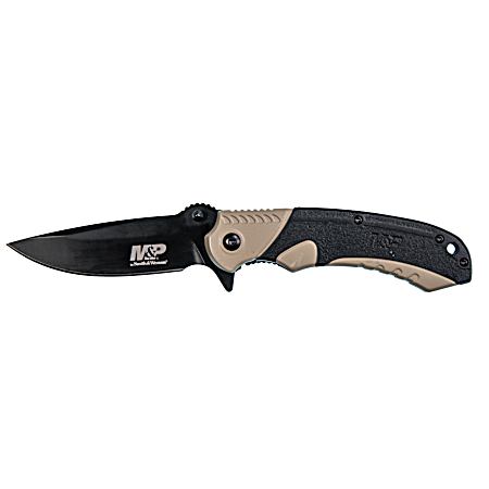 M&P Drop Point Blade Ultra-Glide Folding Knife