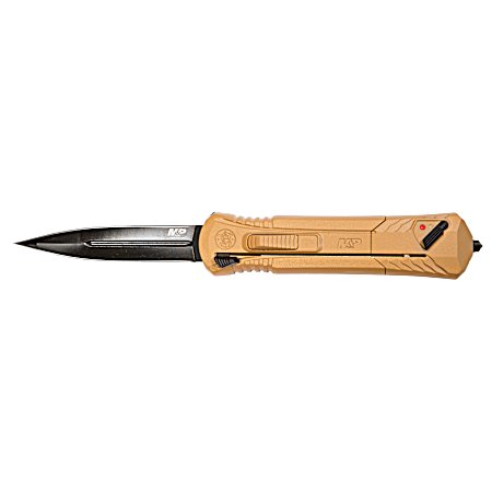 Flat Dark Earth Spring Assisted OTF FDE Spear Point Hunting Knife