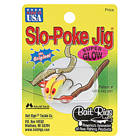 Slo-Poke Jig - Orange/Chartreuse Glow