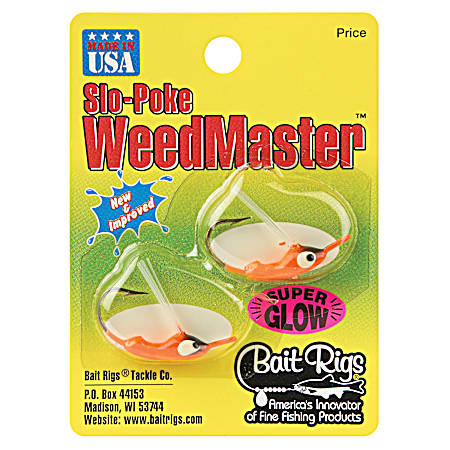 Slo-Poke Weedmaster Jig - Black/Orange