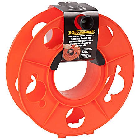 Orange Heavy-Duty Cord Storage Reel
