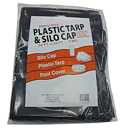 Heavy-Duty Plastic Tarp & Silo Cap