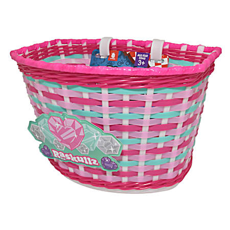 Heart Gems Kids Handlebar Basket - Assorted