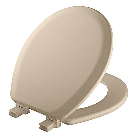 Round Molded Wood Toilet Seat - Bone