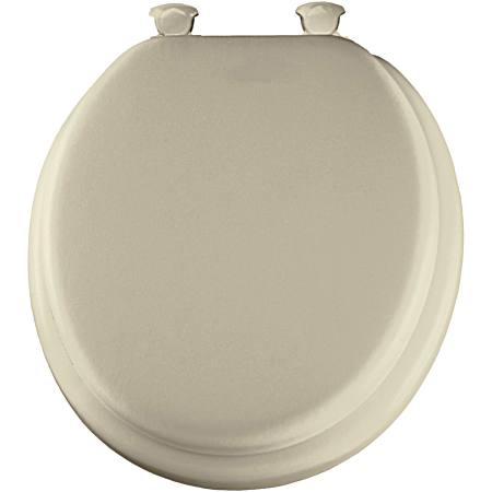 Bone Round Soft Toilet Seat w/ Wood Core