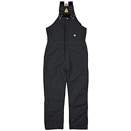 Men's Black Deluxe Insulated Bib Overalls