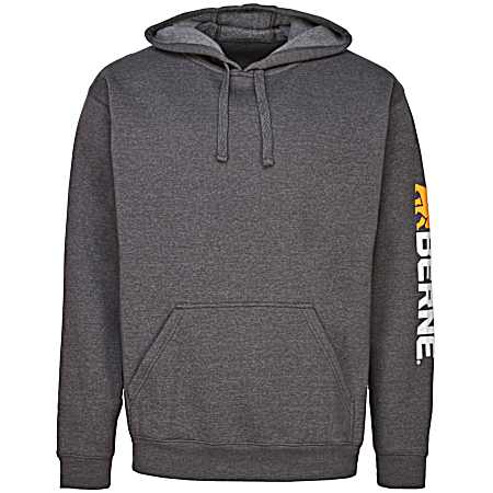 Men's Graphite Signature Sleeve Graphic Fleece Hoodie