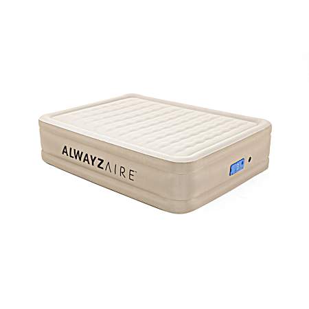 AlwayzAire Tough Guard Air Mattress Queen 20 in w/Built-in Comfort Choice Pump