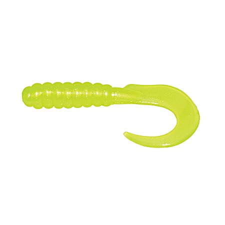 Chartreuse Pearl Curl Tail Grub