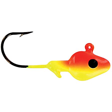 Orange Chartreuse Minnow Head Jig