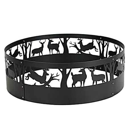36 in Round Steel Campfire Ring