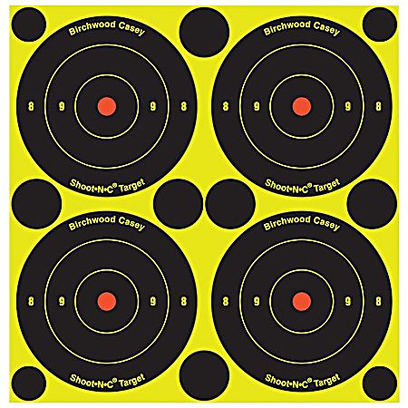 Shoot-N-C 3 in Bull's-Eye Target - 48 Pk