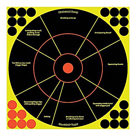 Shoot-N-C 12 in Handgun Trainer Target - 5 Pk