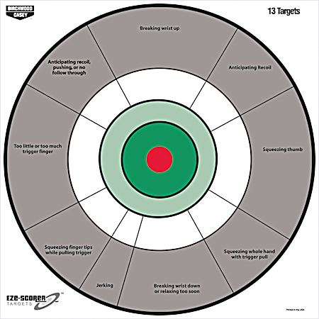 12 in Handgun Trainer Target - 13 Pk