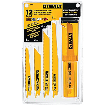 12 Pc. Reciprocating Saw Blade Set