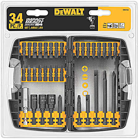 34 Pc. Impact Ready Screwdriving Set