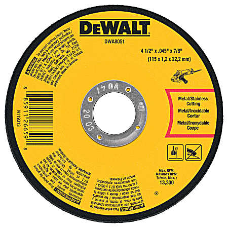 Metal Cut-Off Wheel - DWA8051