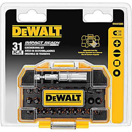 31 Pc. Impact Ready Screwdriving Set
