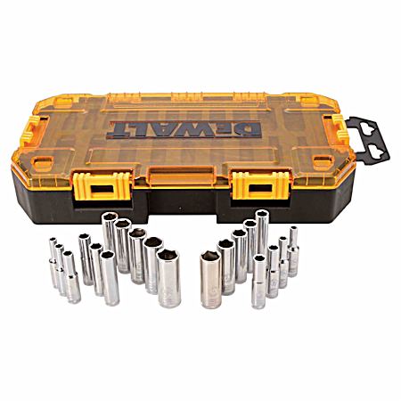 1/4 in. Drive Deep Combination Socket Set - 20 Pc.