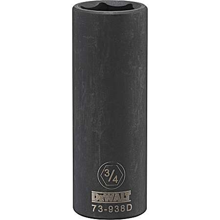 6-Point 1/2 in. Drive Deep Impact Socket 3/4 in. SAE