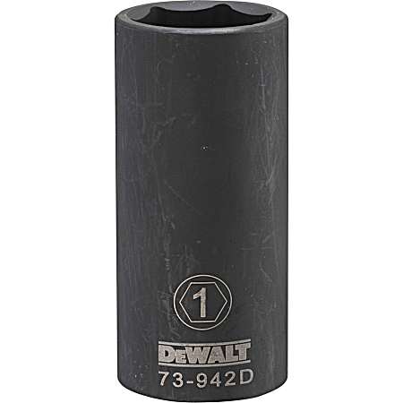 6-Point 1/2 in. Drive Deep Impact Socket 1 in. SAE