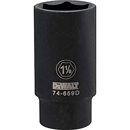 6-Point 1/2 in. Drive Deep Impact Socket 1 1/8 in. SAE
