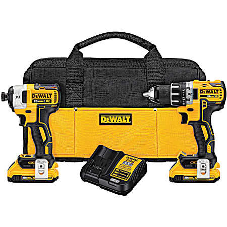 20V MAX XR Brushless Cordless Lithium-Ion Compact Drill/Driver & Impact Driver Combo Kit W/ Batteries