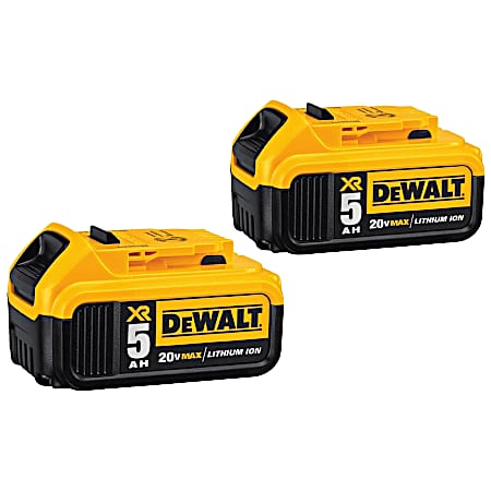 20V MAX XR 5.0 Ah Lithium-Ion Battery Pack - 2 pk
