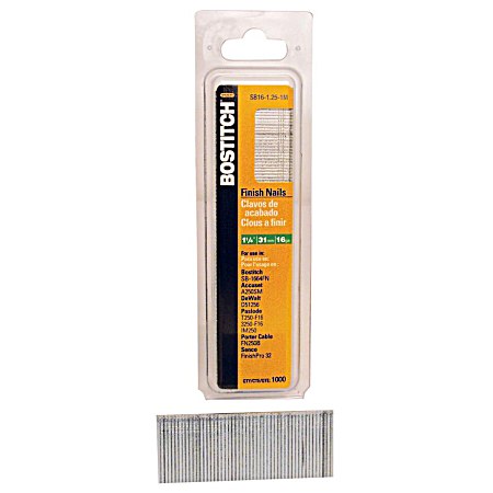 16-Gauge Finish Nails - 1000 ct.
