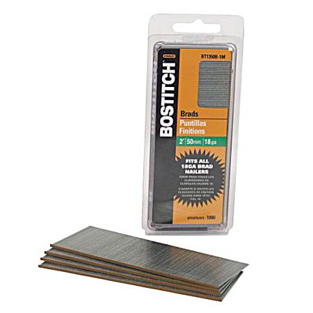18-Gauge Brad Nails - 1000 ct.