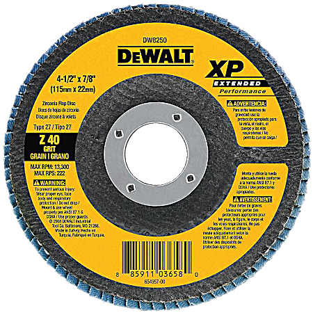 4-1/2 x 7/8 In. Z40 T27 XP Jumbo Flap Disc
