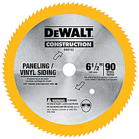 6-1/2 In. 90T Paneling/Vinyl Siding Saw Blade