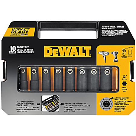 Impact Ready 10 Pc. 3/8 In. Socket Set